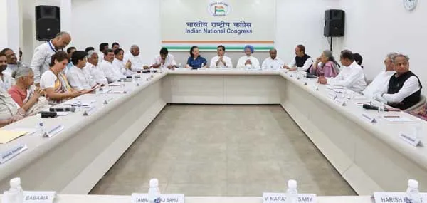 Congress Working Committee meets at AICC Delhi  